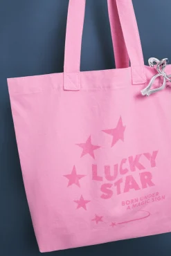 Mala tote bag rosa estrelas