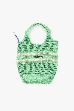 Mala tote em tecido de fibra natural