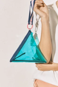 Mala triangular azul