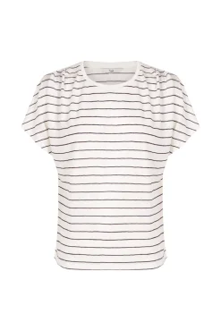 Mía. T-shirt de riscas