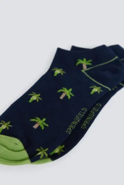 Meias estampado palmeira