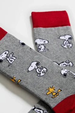 Meias altas Snoopy em algodão orgânico