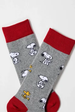 Meias altas Snoopy em algodão orgânico