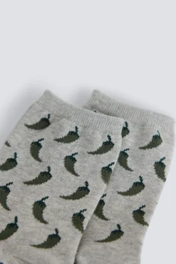 Meias compridas estampado pimentos