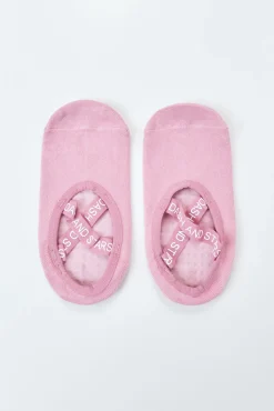 Meias de algodão sapatilha de ballet rosa