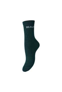 Meias estampadas com lurex
