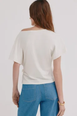 Mele. T-shirt em tecido fluido