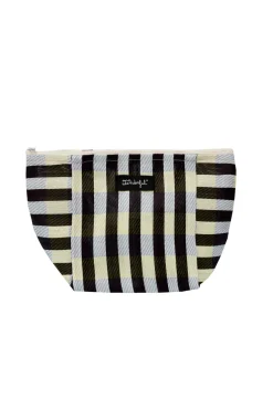 Necessaire alegre e colorida com fecho-éclair – Black and white.