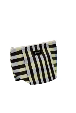 Necessaire alegre e colorida com fecho-éclair – Black and white.