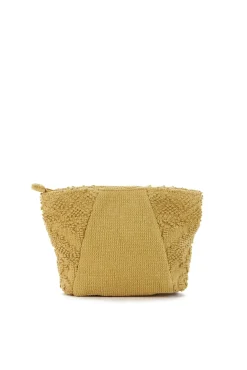 Necessaire de praia em algodão dourado