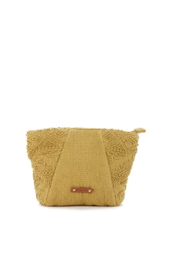 Necessaire de praia em algodão dourado