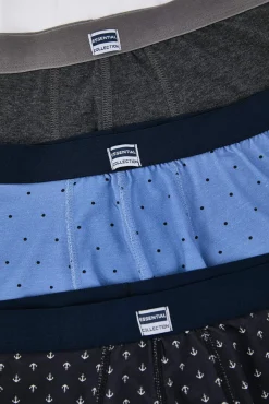 Pack 3 boxers de algodão multicolor