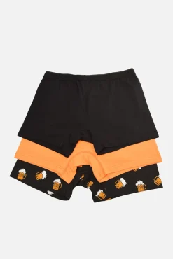 Pack 3 boxers lisos de algodão