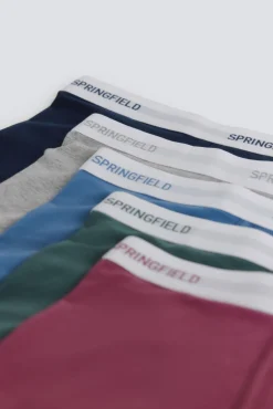 Pack de 5 boxers básicos em algodão