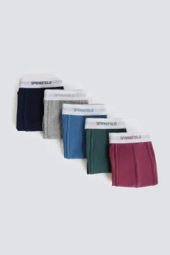Pack de 5 boxers básicos em algodão