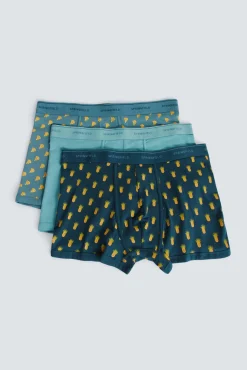 Pack de 2 boxers com estampado de ananás e banana