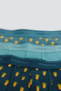 Pack de 2 boxers com estampado de ananás e banana