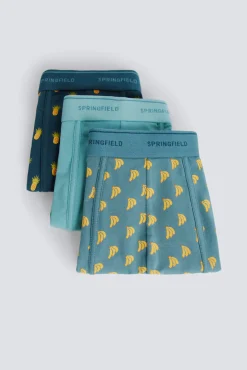 Pack de 2 boxers com estampado de ananás e banana