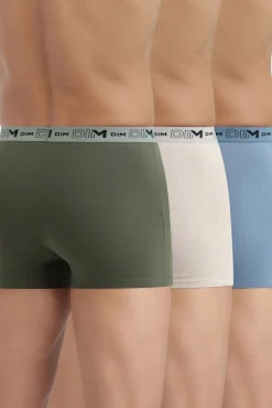Pack de 3 boxers de algodão elástico orgânico