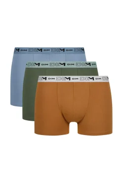 Pack de 3 boxers de algodão elástico orgânico