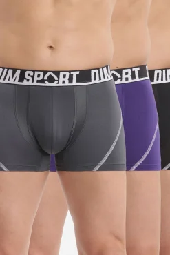 Pack de 3 boxers desportivos em microfibra com malha respirável DIM