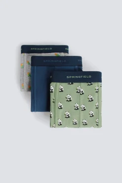 Pack de 3 boxers panda