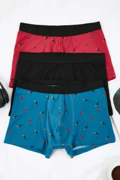 Pack de 3 boxers pássaros