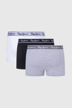 Pack de 3 boxers regulares em algodão com elastano.