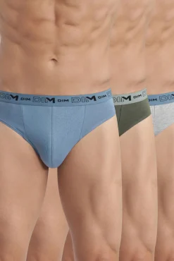 Pack de 3 slips de algodão elástico orgânico
