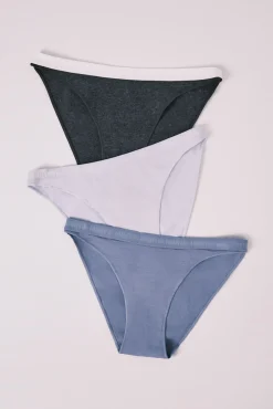 Pack 3 cuecas clássicas em algodão azul claro