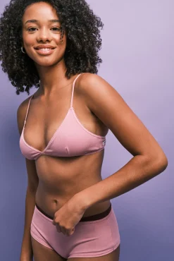 Pack 2 cuecas culotte corte em U rosa