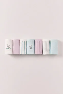 Pack 7 cuecas largas em algodão estampado Snoopy