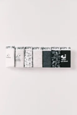 Pack 7 cuequinhas brasileiras em algodão estampado Snoopy