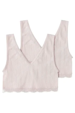 Pack de 2 bralettes rosa
