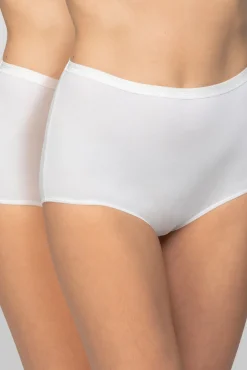 Pack de 2 cuecas altas de algodão orgânico