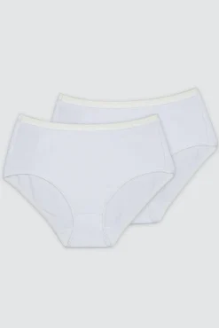 Pack de 2 cuecas altas de algodão orgânico