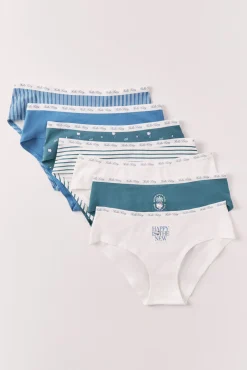 Pack de 7 cuecas culotte estampado Hello Kitty em algodão