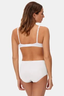 Pack de 2 cuecas de algodão stretch com cintura alta e renda