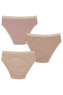 Pack de 3 cuecas de menina estampadas com cintura elástica