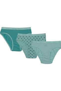 Pack de 3 cuecas de menina estampadas com cintura elástica