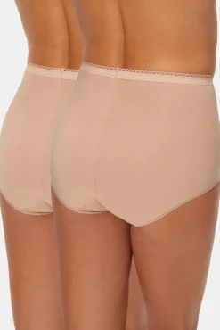 Pack de 2 cuecas maxi stretch de algodão com renda