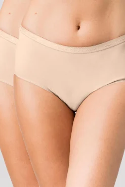 Pack de 2 cuecas Midi de algodão orgânico