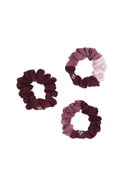 Pack de 3 gomas de cabelo rosa