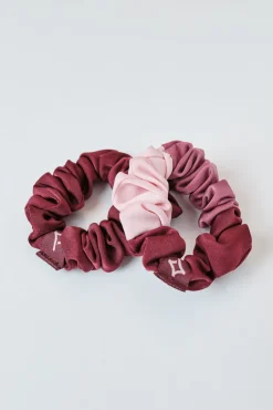 Pack de 3 gomas de cabelo rosa