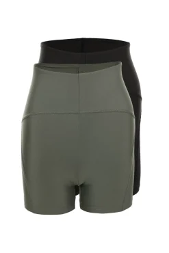 Pack de 2 leggings desportivos curtos