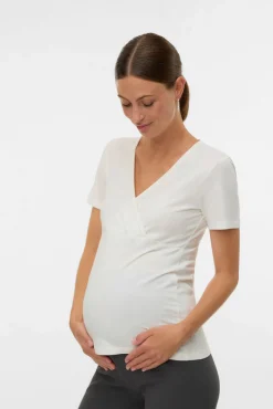 Pack de T-shirts gola em bico maternity e amamentação