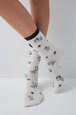 Pack 3 meias compridas estampado Snoopy