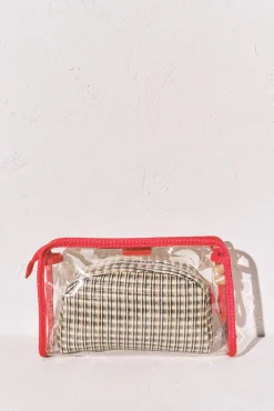 Pack nécessaires transparente e ráfia