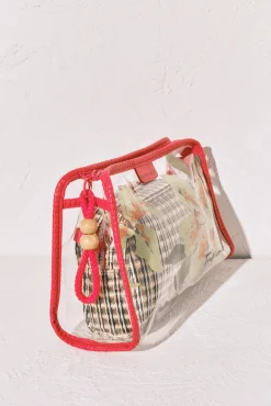 Pack nécessaires transparente e ráfia