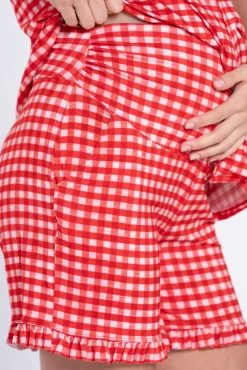 Pack pijama pré-mamã em estampado vichy